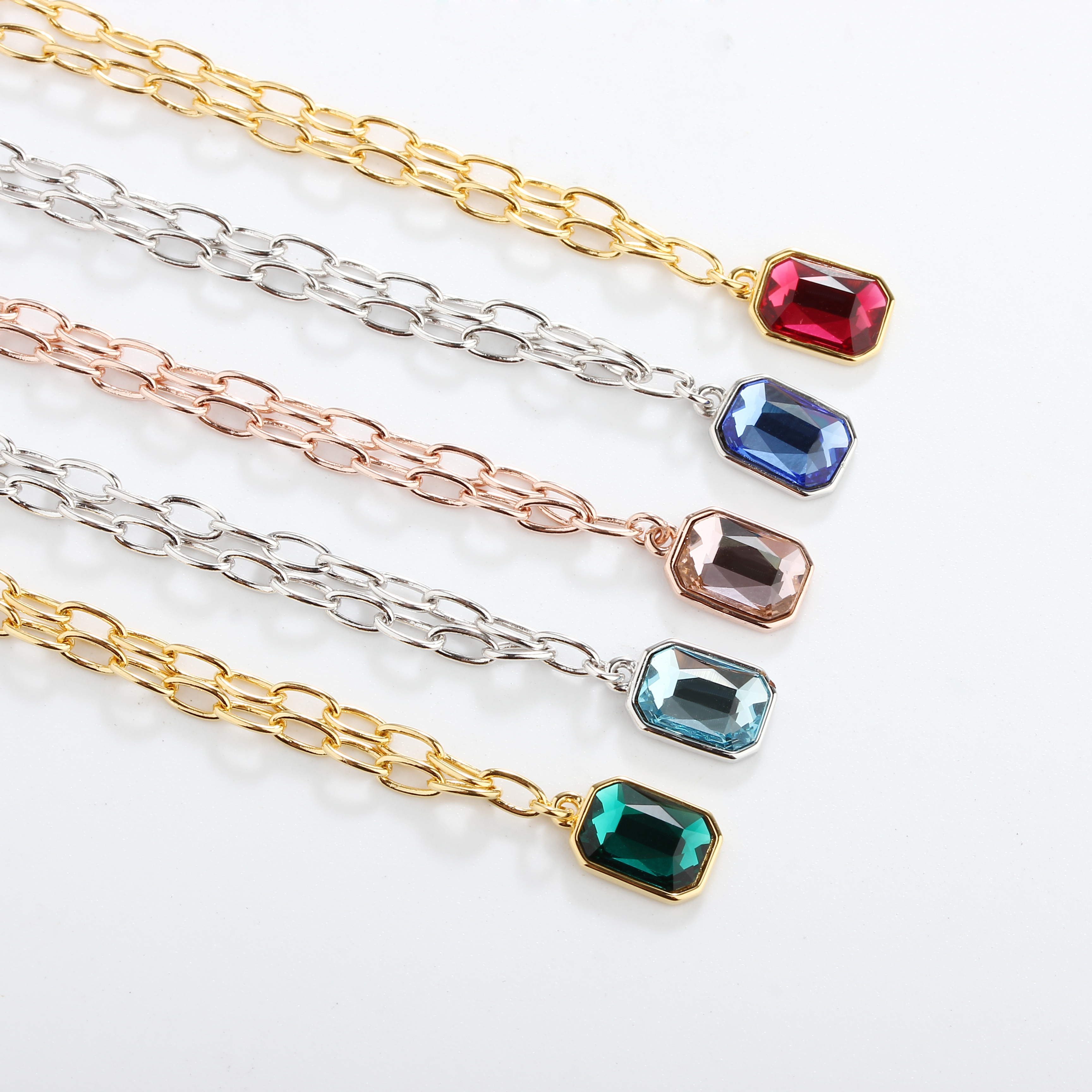 925 Sterling Silver Crystal Necklace