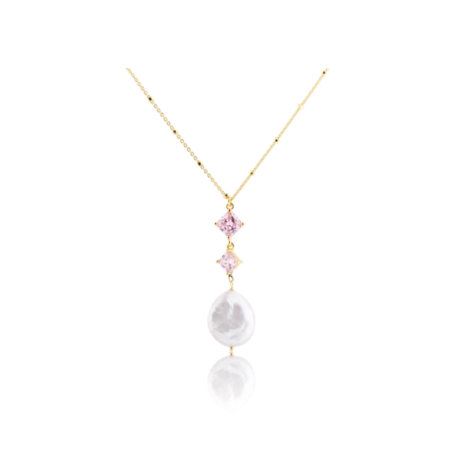 925 Sterling Silver Pearl Necklace