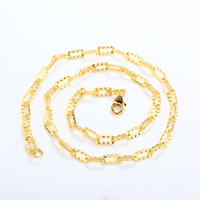 925 Sterling Silver Hammer Paperclip Chain Necklace