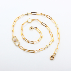 925 Sterling Silver Long Paperclip Chain Necklace