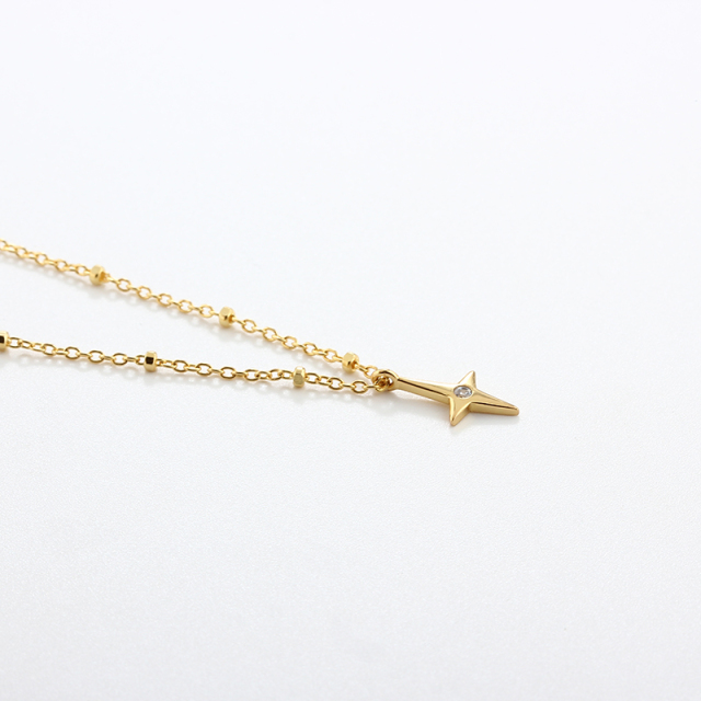 925 Sterling Silver Star Necklace
