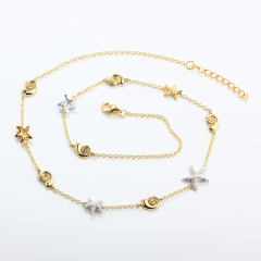 925 Sterling Silver Ocean Starfish Shell Necklace