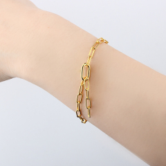 925 Sterling Silver Paperclip Chain Bracelet