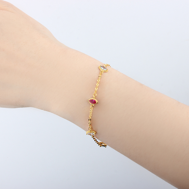 925 Sterling Silver CZ Bracelet