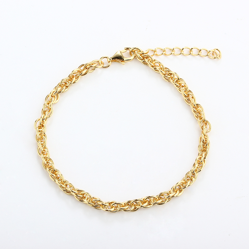 925 Sterling Silver Rope Chain Bracelet