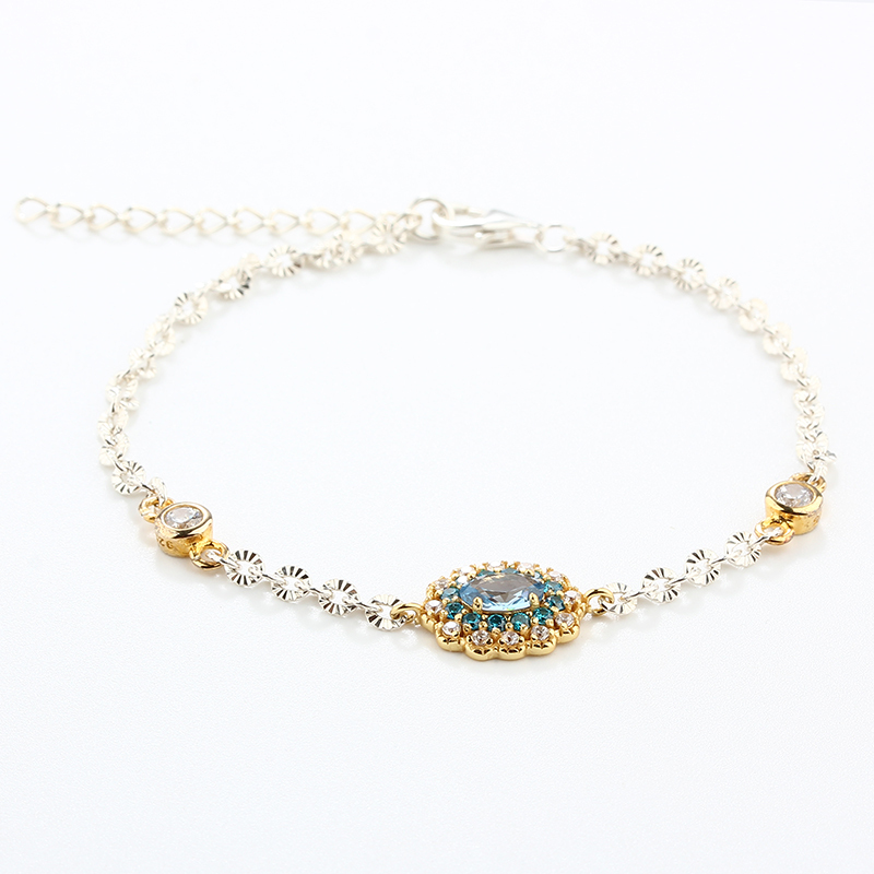925 Sterling Silver Two Colour Plating Bracelet