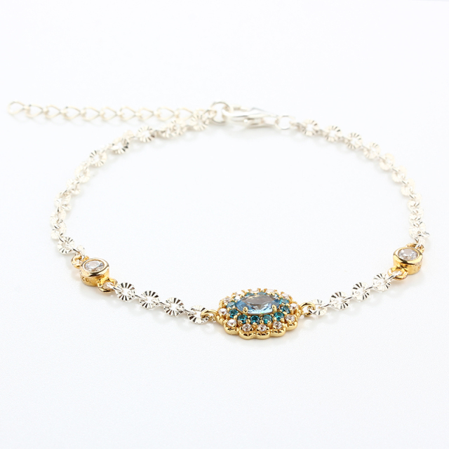 925 Sterling Silver Two Colour Plating Bracelet