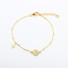 925 Sterling Silver Star and Sun Bracelet