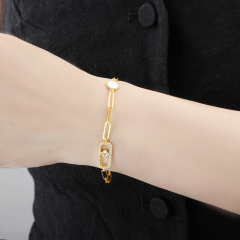 925 Sterling Silver Paperclip Chain Bracelet