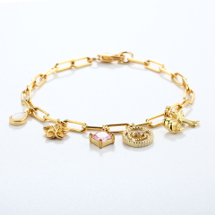 925 Sterling Silver Paperclip Chain Bracelet