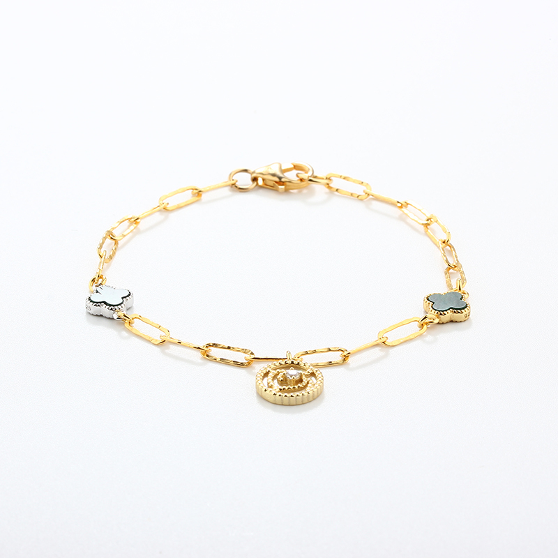 925 Sterling Silver Paperclip Chain Bracelet