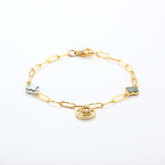 925 Sterling Silver Paperclip Chain Bracelet