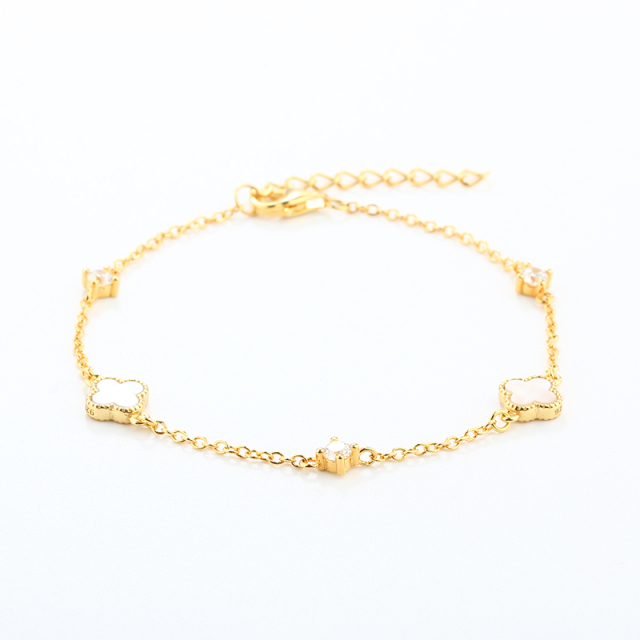 925 Sterling Silver Clover Bracelet