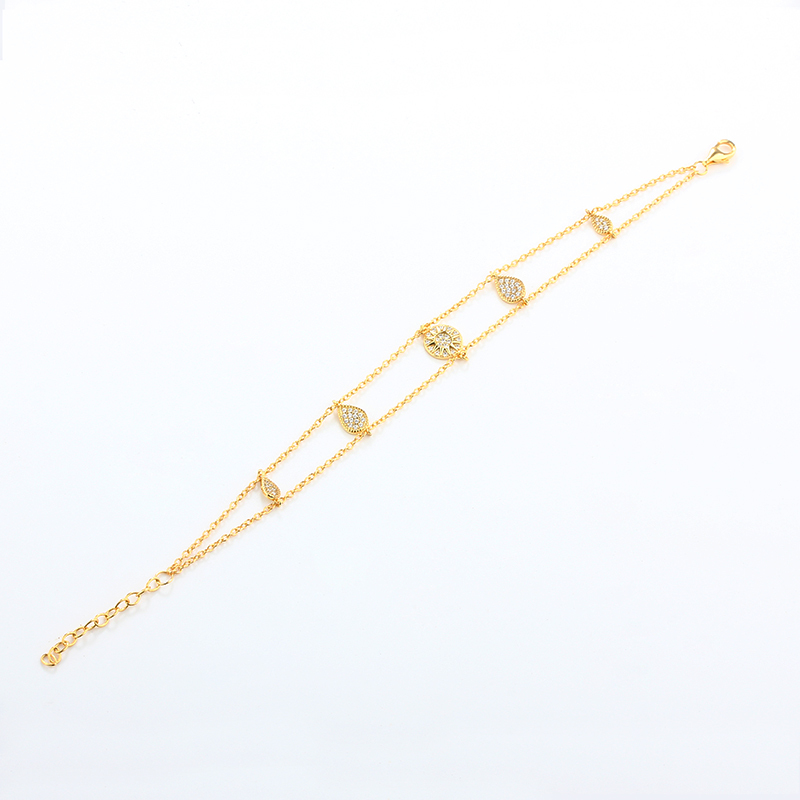925 Sterling Silver Double Layer Bracelet
