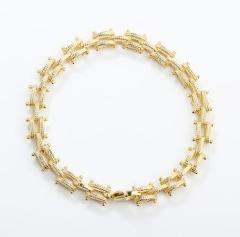 925 Sterling Silver Textured Chunky Chain Bracelet