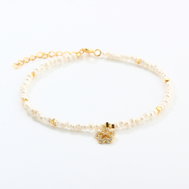 925 Sterling Silver Pearl Bracelet