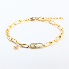 925 Sterling Silver Paperclip Chain Bracelet