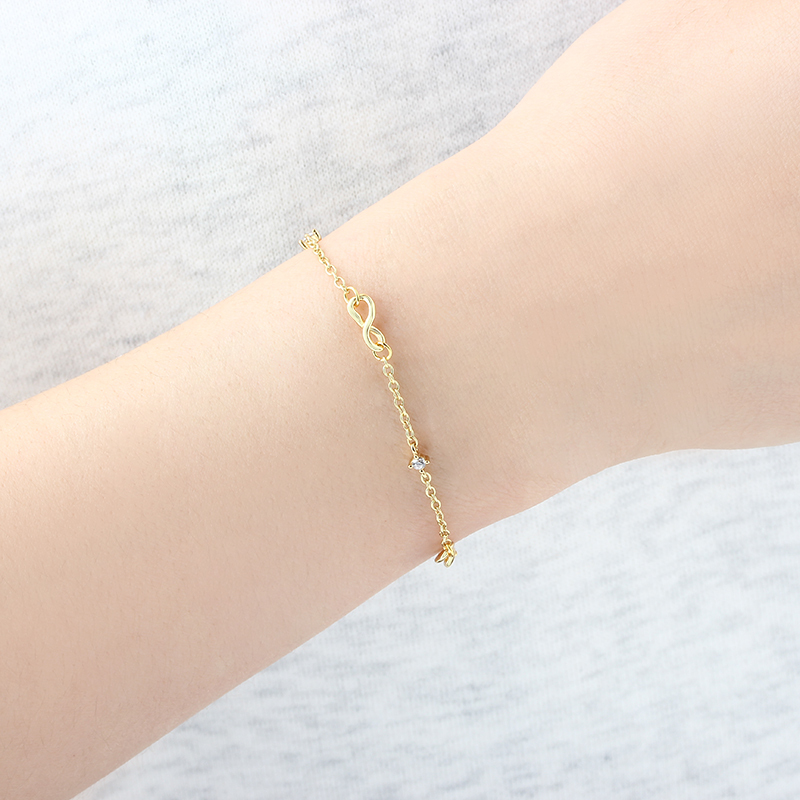 925 Sterling Silver Infinity Bracelet