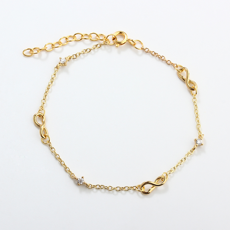 925 Sterling Silver Infinity Bracelet
