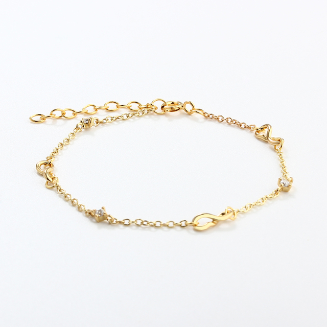 925 Sterling Silver Infinity Bracelet