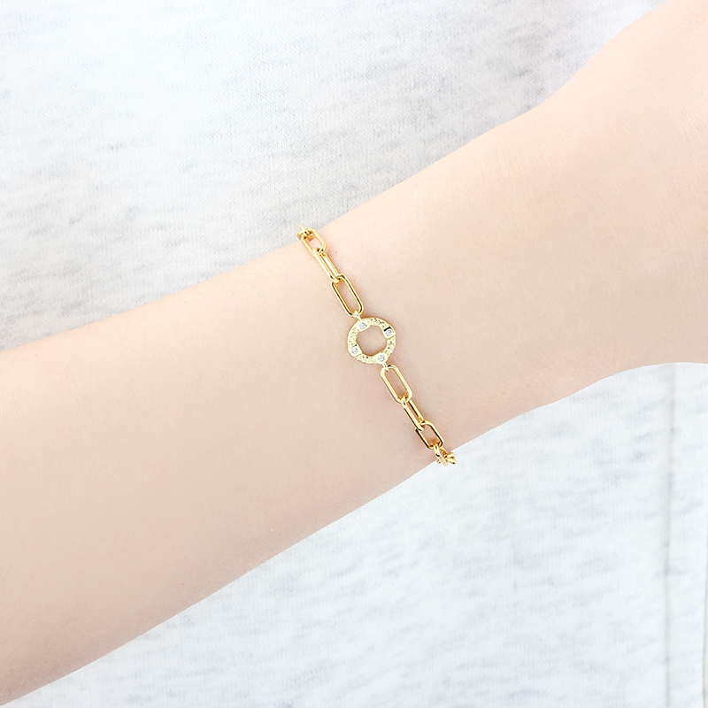 925 Sterling Silver Paperclip Chain Bracelet