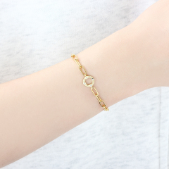925 Sterling Silver Paperclip Chain Bracelet