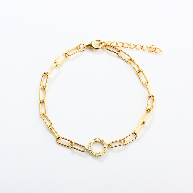 925 Sterling Silver Paperclip Chain Bracelet