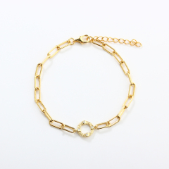 925 Sterling Silver Paperclip Chain Bracelet