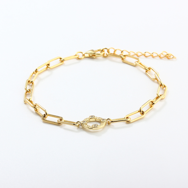 925 Sterling Silver Paperclip Chain Bracelet