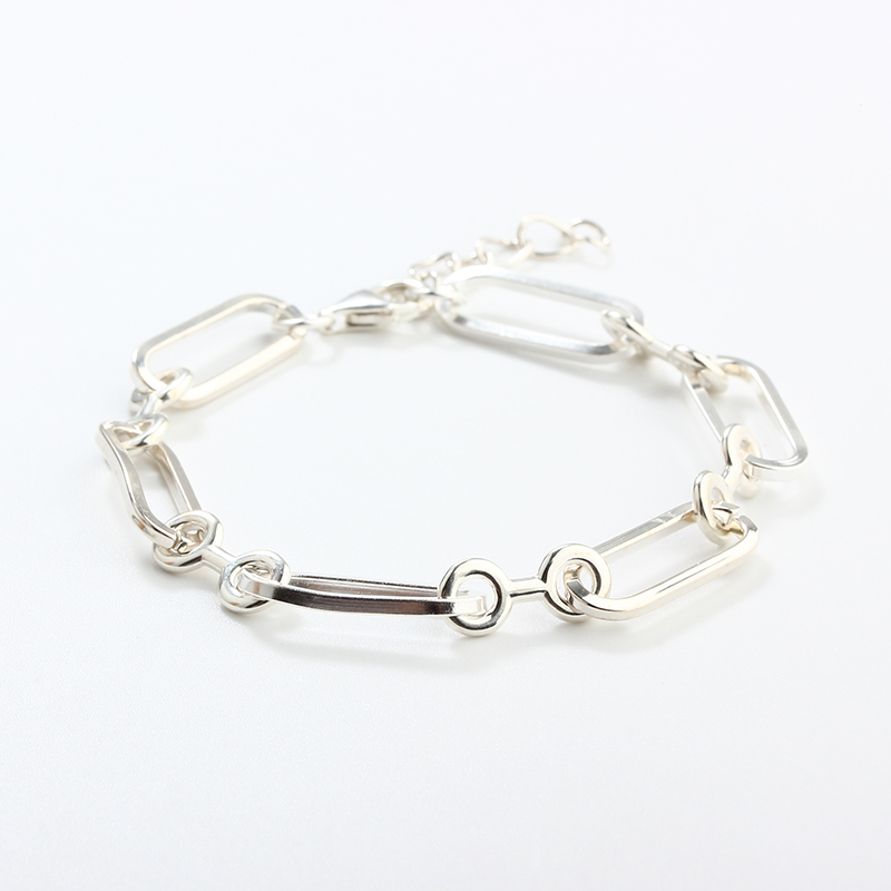 925 Sterling Silver Long Link Bracelet