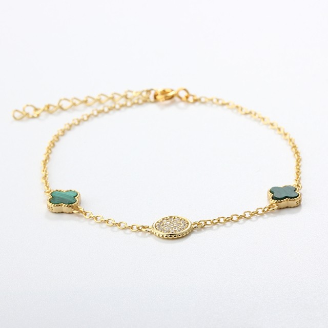 925 Sterling Silver Clover Bracelet