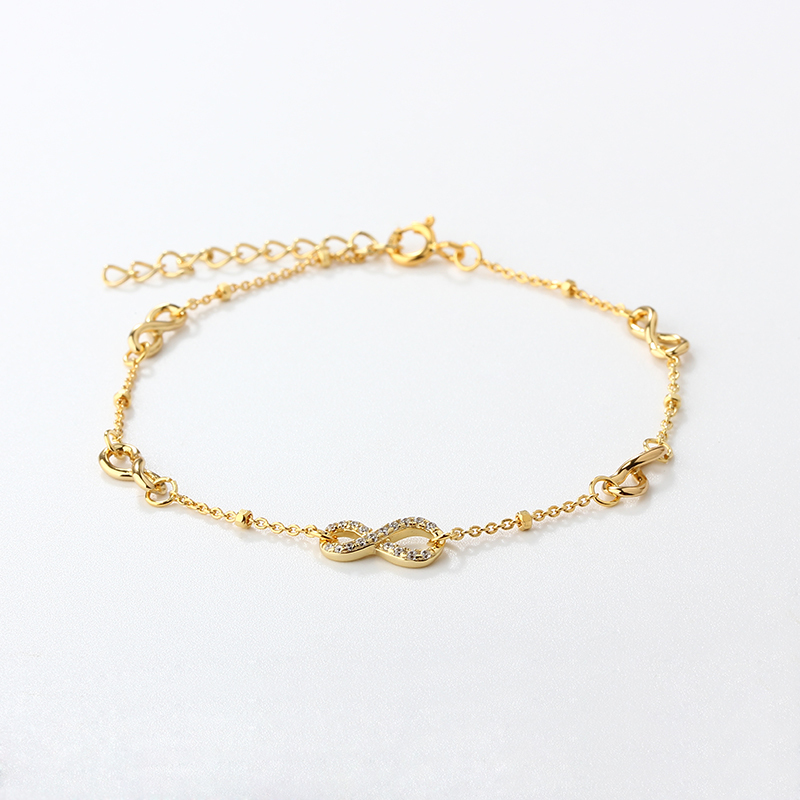925 Sterling Silver Infinity Bracelet