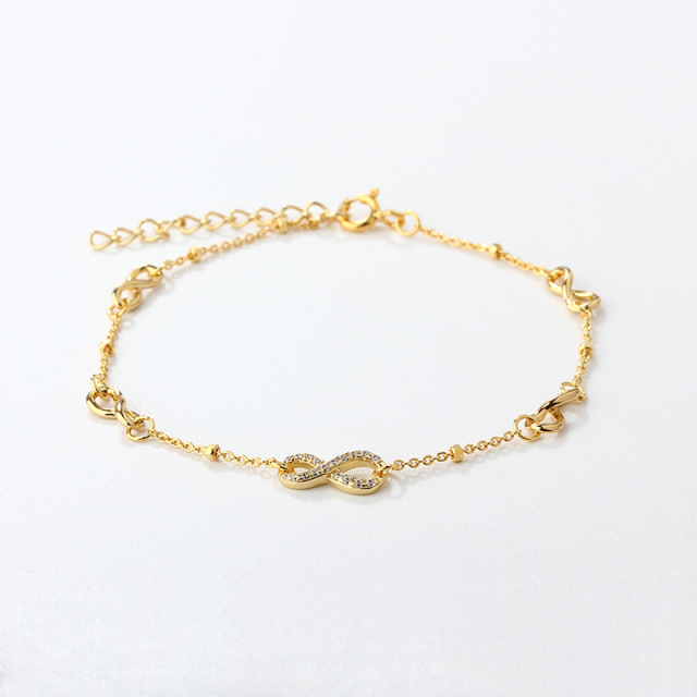 925 Sterling Silver Infinity Bracelet