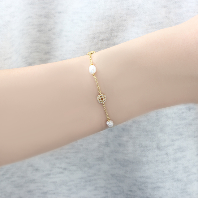 925 Sterling Silver Flower Bracelet