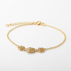 925 Sterling Silver Flower Bracelet