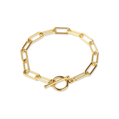 925 Sterling Silver Paperclip Chain Bracelet