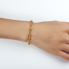 925 Sterling Silver Paperclip Chain Bracelet