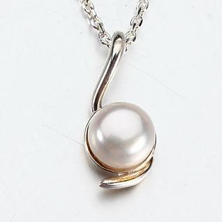 925 Sterling Silver Freshwater Pearl Pendant Necklace