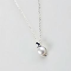 925 Sterling Silver Freshwater Pearl Pendant Necklace