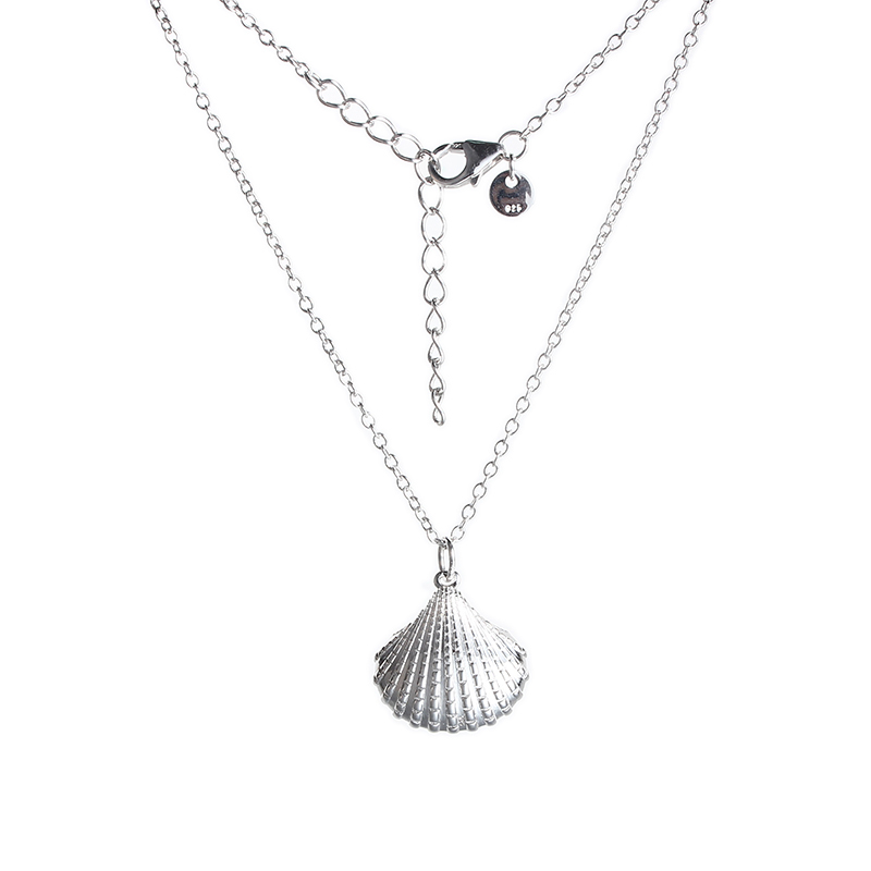 925 Sterling Silver Adjustable Necklace with Oval Citrine and Pearl Pendant