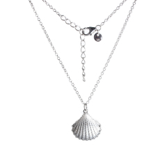 925 Sterling Silver Adjustable Necklace with Oval Citrine and Pearl Pendant