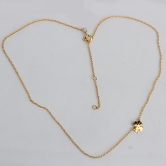 925 Sterling Silver Four-Leaf Clover Pendant Necklace