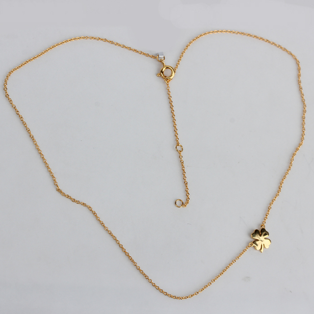 925 Sterling Silver Four-Leaf Clover Pendant Necklace