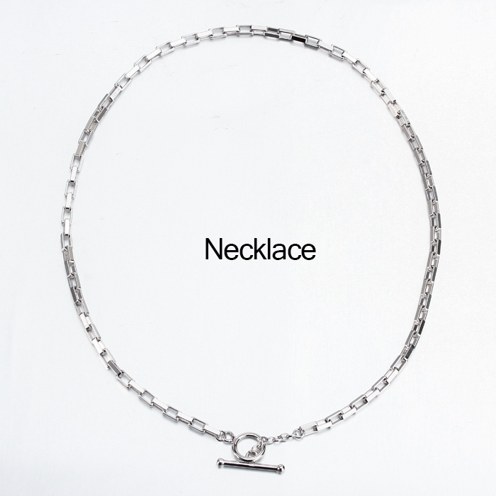 925 Sterling Silver Toggle Chain Choker Necklace