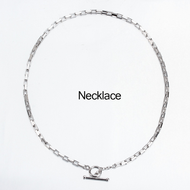 925 Sterling Silver Toggle Chain Choker Necklace