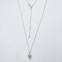 925 Sterling Silver Pine Cone Pendant Necklace