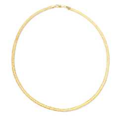 925 Sterling Silver Gold Satellite Chain Necklace with Mariner Links