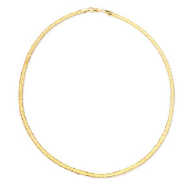 925 Sterling Silver Gold Satellite Chain Necklace with Mariner Links