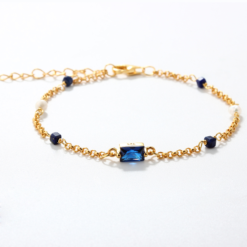 925 Sterling Silver Birthstone Bracelet