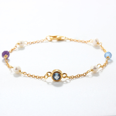 925 Sterling Silver Birthstone Bracelet